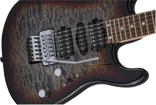 MJ San Dimas Style 1 HSH FR PF QM, Pau Ferro Fingerboard - Midnight Glow