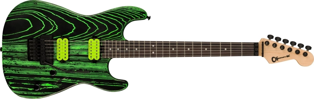 Pro-Mod San Dimas Style 1 HH FR E Ash, Ebony Fingerboard - Green Glow