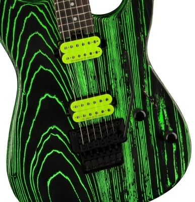 Pro-Mod San Dimas Style 1 HH FR E Ash, Ebony Fingerboard - Green Glow