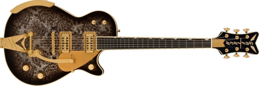 Gretsch Guitars - G6134TG Limited Edition Paisley Penguin with String-Thru Bigsby, Ebony Fingerboard - Black Paisley