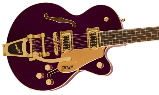 G5655TG Electromatic Center Block Jr. Single-Cut with Bigsby and Gold Hardware, Laurel Fingerboard - Amethyst