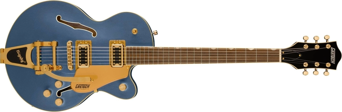 G5655TG Electromatic Center Block Jr. Single-Cut with Bigsby and Gold Hardware, Laurel Fingerboard - Cerulean Smoke