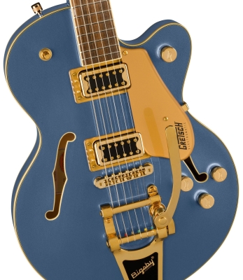 G5655TG Electromatic Center Block Jr. Single-Cut with Bigsby and Gold Hardware, Laurel Fingerboard - Cerulean Smoke