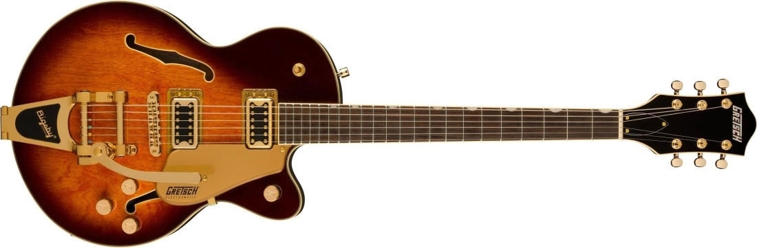 G5655TG Electromatic Center Block Jr. Single-Cut with Bigsby and Gold Hardware, Laurel Fingerboard - Single Barrel Burst