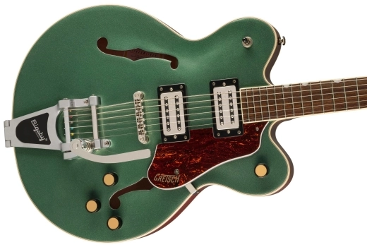 G2622T Streamliner Center Block Double-Cut with Bigsby, Laurel Fingerboard - BroadTron BT-3S Pickups - Steel Olive