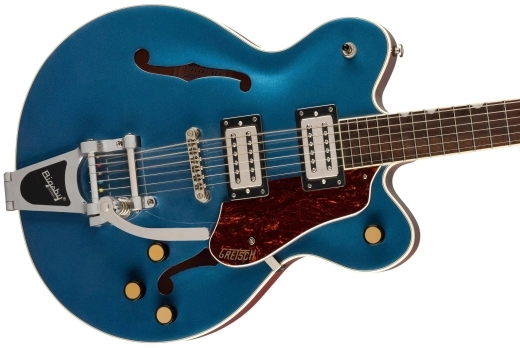 G2622T Streamliner Center Block Double-Cut with Bigsby, Laurel Fingerboard - BroadTron BT-3S Pickups - Dark Denim