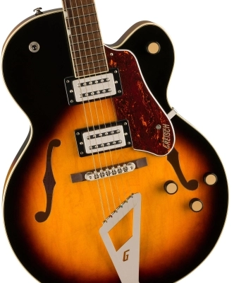 G2420 Streamliner Hollow Body with Chromatic II, Laurel Fingerboard - Broad\'Tron BT-3S Pickups - Aged Brooklyn Burst