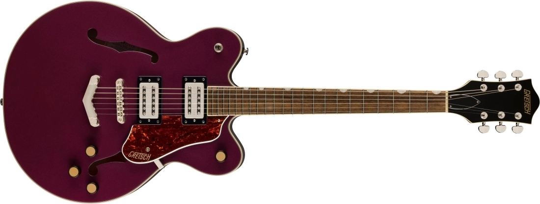 G2622 Streamliner Center Block Double-Cut with V-Stoptail, Laurel Fingerboard - BroadTron BT-3S Pickups - Burnt Orchid