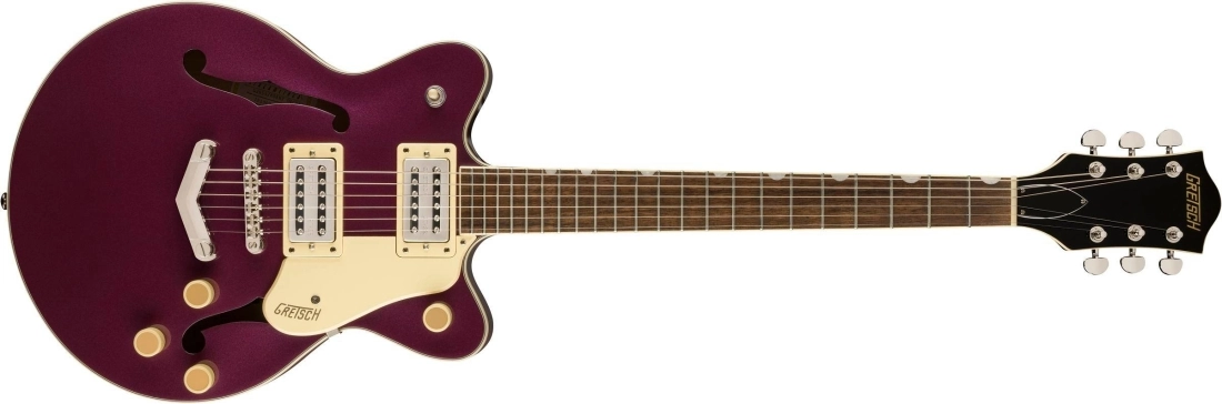 G2655 Streamliner Center Block Jr. Double-Cut with V-Stoptail, Laurel Fingerboard - Burnt Orchid