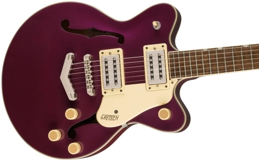 G2655 Streamliner Center Block Jr. Double-Cut with V-Stoptail, Laurel Fingerboard - Burnt Orchid