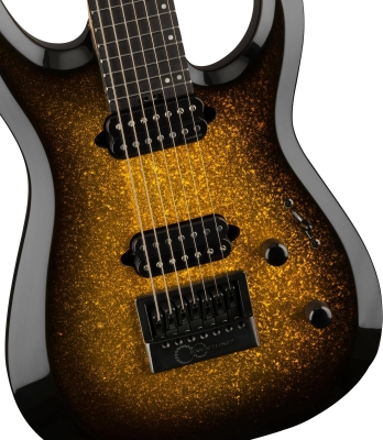 Pro Plus Series DK Modern EVTN7, Ebony Fingerboard - Gold Sparkle