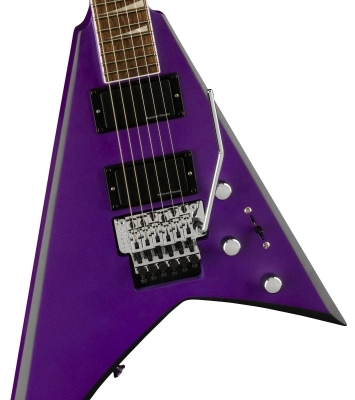 X Series Rhoads RRX24, Laurel Fingerboard - Purple Metallic with Black Bevels