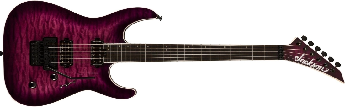 Pro Plus Series Dinky DKAQ, Ebony Fingerboard - Transparent Purple Burst