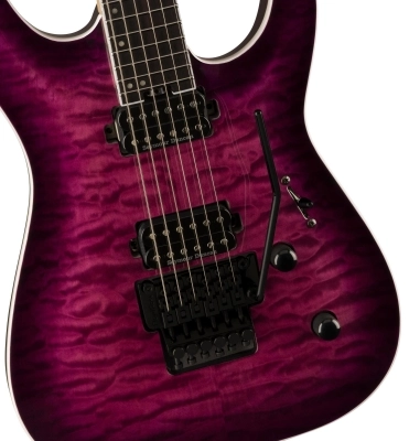 Pro Plus Series Dinky DKAQ, Ebony Fingerboard - Transparent Purple Burst