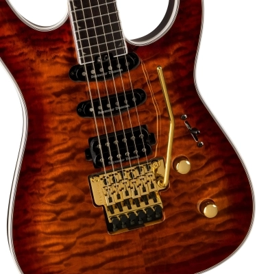 Pro Plus Series Soloist SLA3Q, Ebony Fingerboard - Amber Tiger Eye