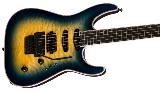 Pro Plus Series Soloist SLA3Q, Ebony Fingerboard - Amber Blue Burst