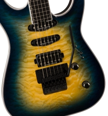 Pro Plus Series Soloist SLA3Q, Ebony Fingerboard - Amber Blue Burst