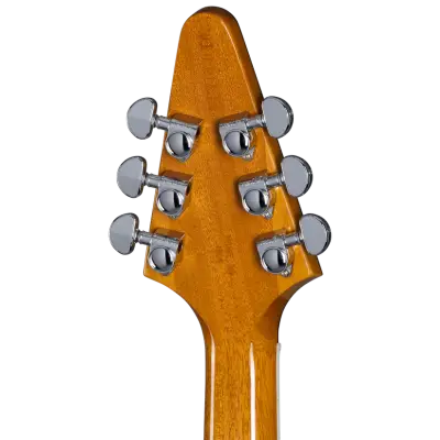 Flying V 70s Electric Guitar with Hardshell Case - Antique Natural