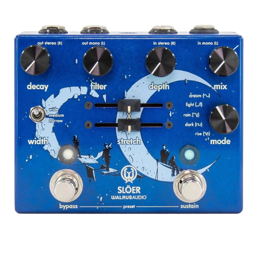 Sloer Stereo Ambient Reverb Pedal - Lollipop Blue