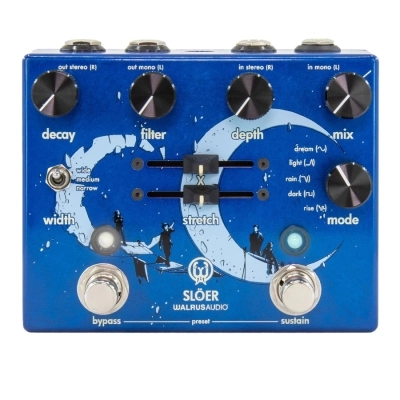 Walrus Audio - Sloer Stereo Ambient Reverb Pedal - Lollipop Blue