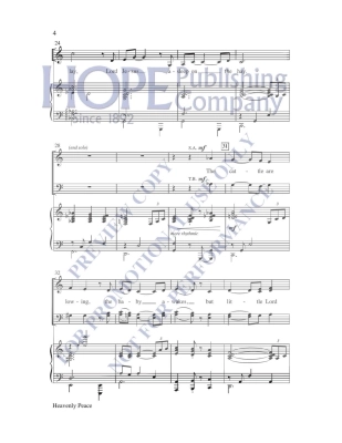 Heavenly Peace  - Raney - SATB