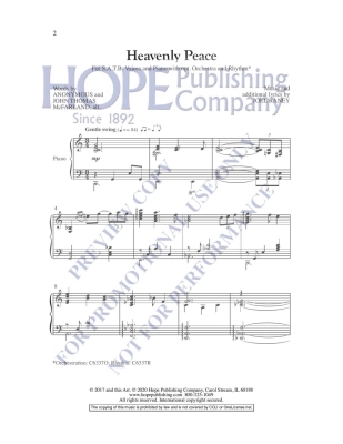 Heavenly Peace  - Raney - SATB