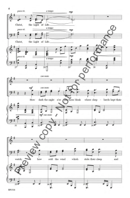 How Dark the Night - Ijames - SATB