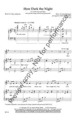 How Dark the Night - Ijames - SATB