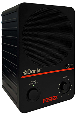 6301DT 4\'\' 25 Watt Active Monitor with Dante (Single)