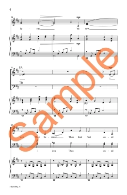 My Jesus, I Love Thee - Featherston/McDonald - SATB