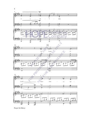 Prayer for Mercy - Hayes - SATB