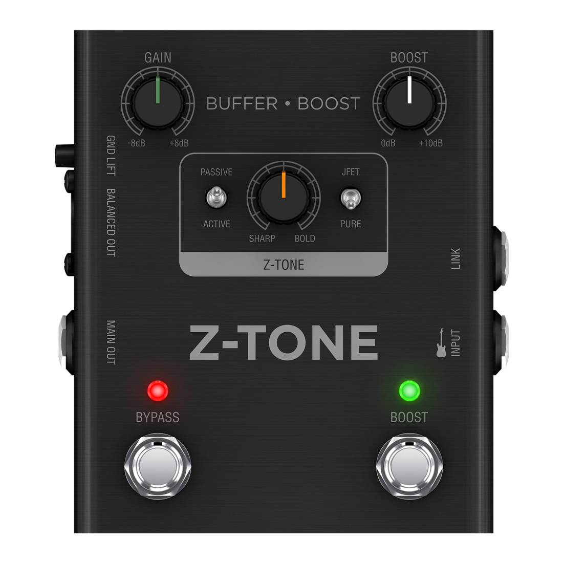 Z-Tone Buffer Boost Direct Injection Preamp Pedal