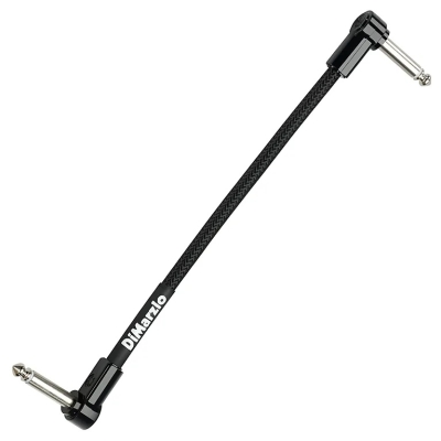 DiMarzio - 6 Right Angle to Offset Right Angle Cable - Black