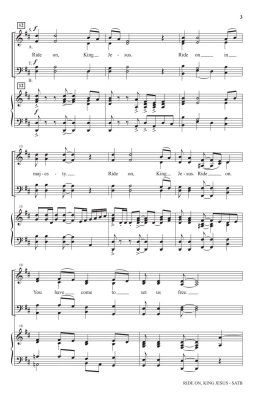Ride On, King Jesus (Blessed Is He Who Comes) - Spiritual/Martin - SATB