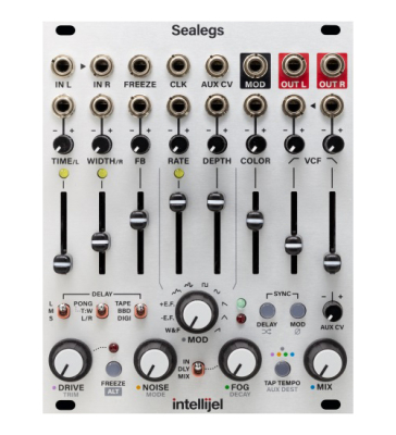 Sealegs 3U Multi-Model Stereo Character Delay with Reverb