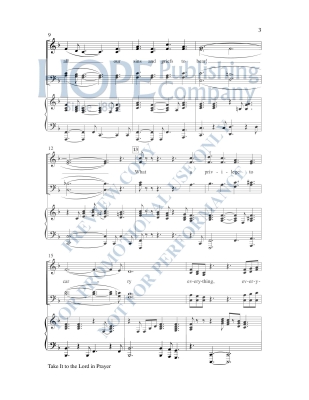 Take It to the Lord In Prayer - Raney - SATB