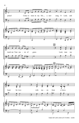 Take My Life and Let It Sing - Martin - SATB