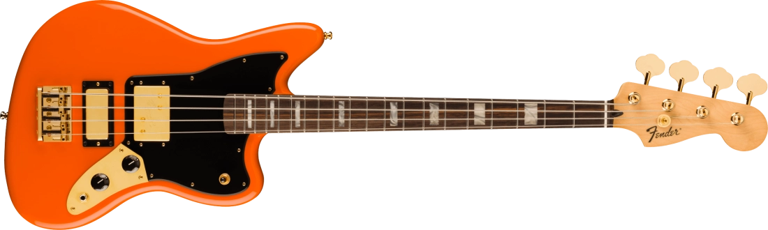 Limited Edition Mike Kerr Jaguar Bass, Rosewood Fingerboard - Tiger\'s Blood Orange