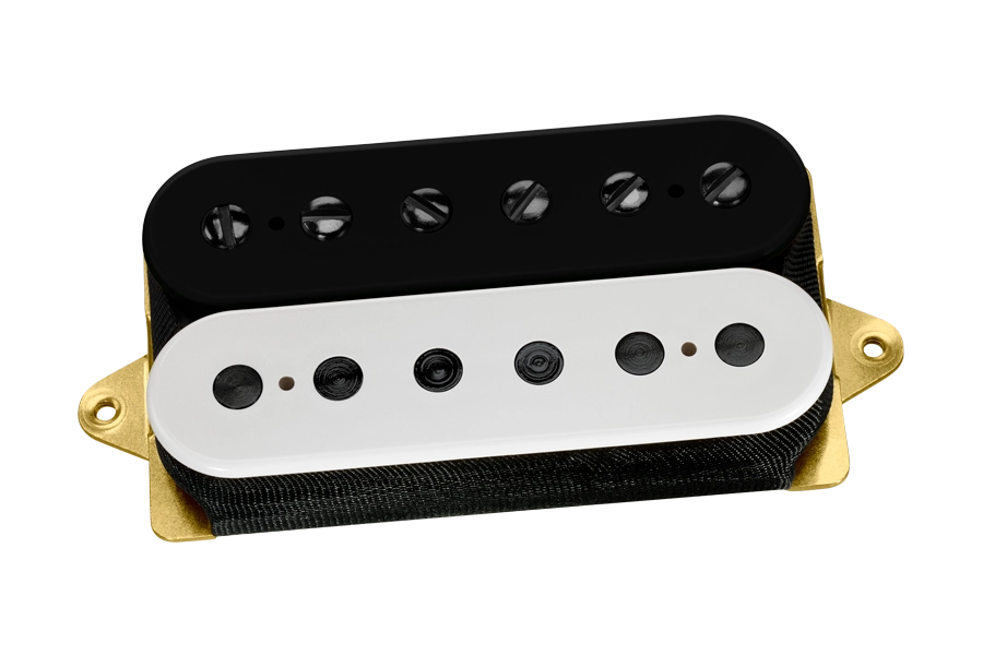 Air Norton Humbucker Pickup - Black/White with Black Poles