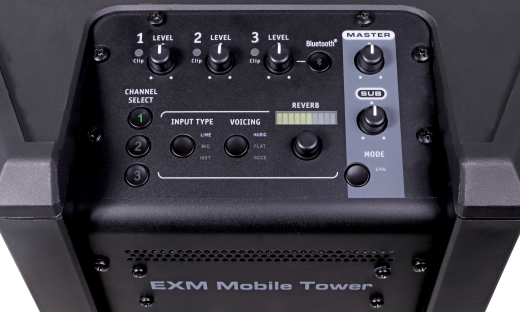 EXM Mobile Tower Battery Powered PA System