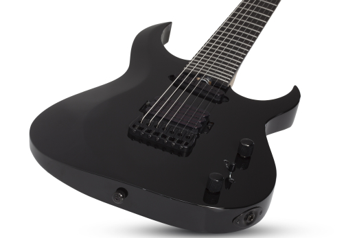 Sunset-7 Triad Electric Guitar - Gloss Black