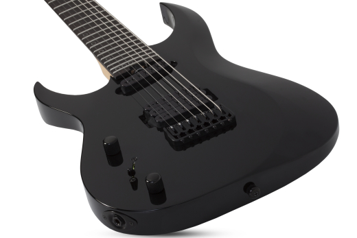 Sunset-7 Triad Electric Guitar, Left-Handed - Gloss Black