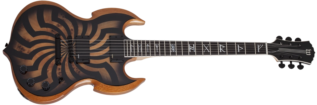 Wylde Barbarian Electric Guitar - Buzzsaw Charcoal Burst