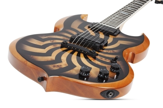 Wylde Barbarian Electric Guitar - Buzzsaw Charcoal Burst