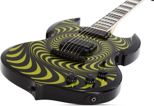 Wylde Barbarian Electric Guitar - Grimmest Green Bullseye