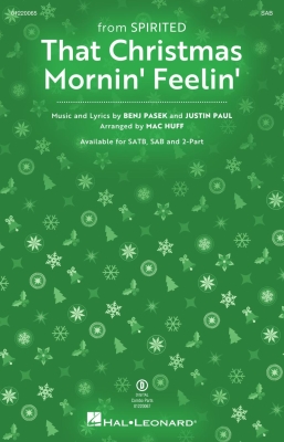 Hal Leonard - That Christmas Morning Feelin (from Spirited) - Pasek/Paul/Huff - SAB