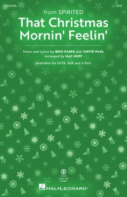 Hal Leonard - That Christmas Morning Feelin (from Spirited) - Pasek/Paul/Huff - SAB