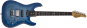 Schecter - California Classic Electric Guitar with Hardshell Case - Transparent Sky Burst