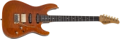 Schecter - California Classic Electric Guitar with Hardshell Case - Transparent Amber