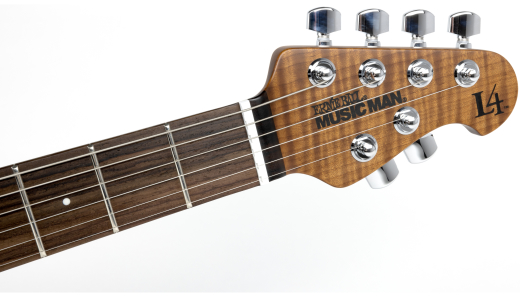 Luke 4 SSS, Roasted Figured Maple/Rosewood Fingerboard with Case - Blue Diesel